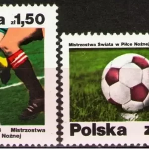 Poland 1978 stamps Soccer/Football Argentina FIFA World Cup