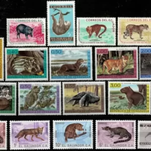 Venezuela, Salvador, Ecuador year 1960/70 Wild Animals stamps