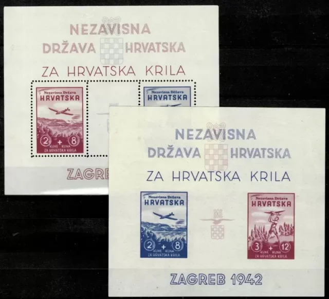 WWII – Croatia NDH year 1942 postage stamps