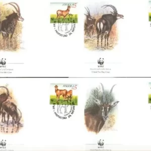 Angola 1990 WWF Fauna / Antelope FDC postage stamps set