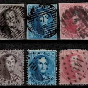 Belgium year 1850/65 stamps King Leopold I