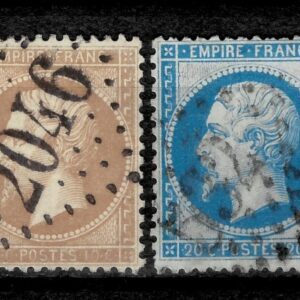 France year 1862/71 stamps - Napoléon III ☀ Used set VF
