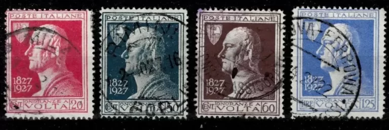 Italy 1927 stamps Alessandro Volta / used set