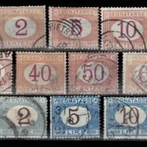 Italy Kingdom year 1870/94 stamps Postage due / Porto Full set