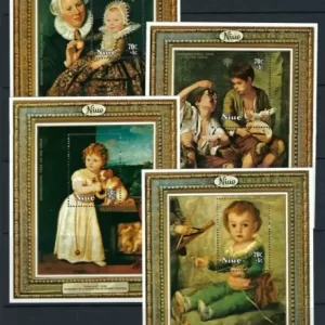 Niue 1979 Art Paintings Year of Child stamps set