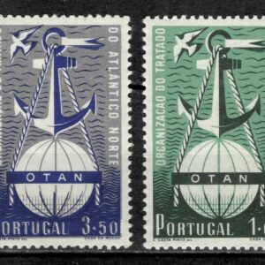 Portugal year 1952 stamps Anniversary of the North Atlantic Pact complete set