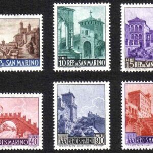 San Marino 1966 stamps - Architecture / City Views full set MNH **