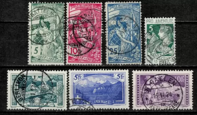 Switzerland 1900/ 1915 stamps Used lot