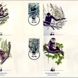 Vietnam 1987 WWF – Fauna Monkeys