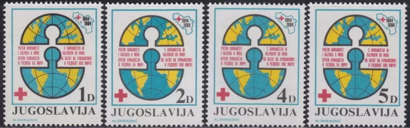 Yugoslavia 1984 stamps Red Cross full set