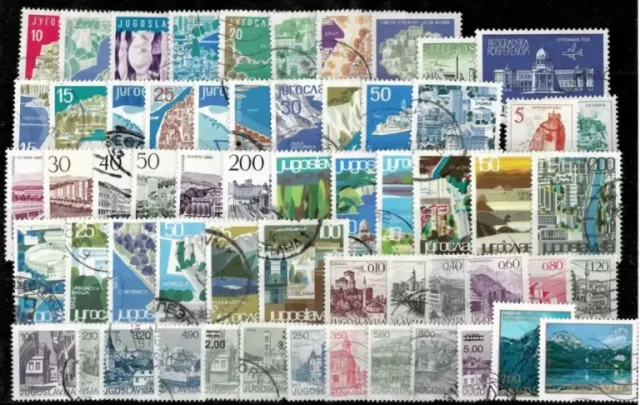 Yugoslavia year 1950/60 stamps Tourism MH/Used lot