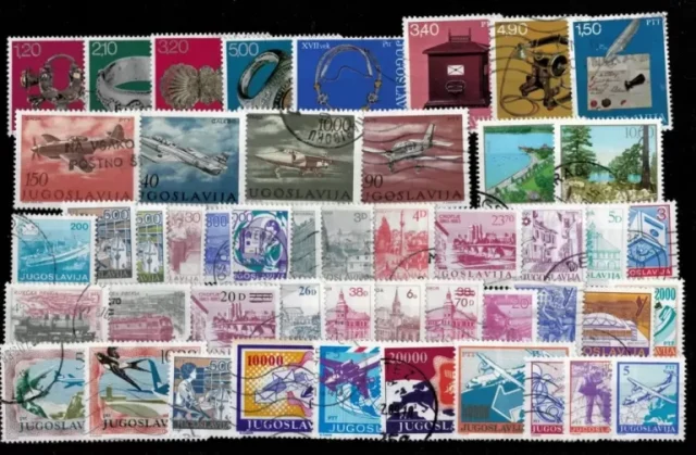 Yugoslavia year 1960/90 stamps Tourism Used stamps