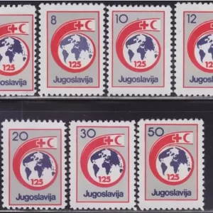 Yugoslavia year 1988 stamps - Red Cross full set