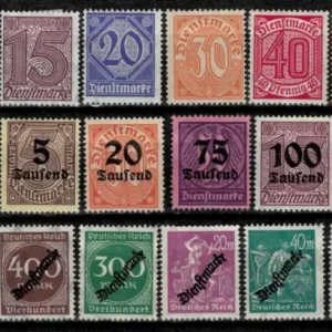 Germany Reich year 1919/26 Dienstmarke MH lot