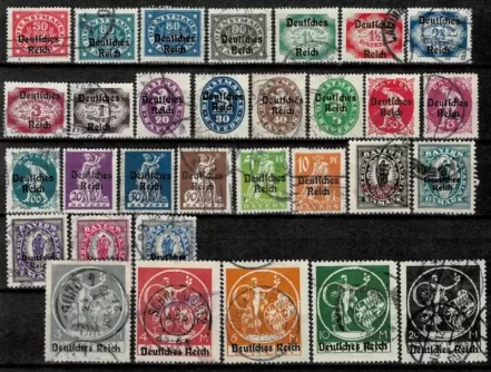 Bavaria Bayern year 1920 stamps ☀ Used lot HCV