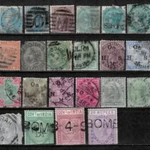 British India year 1866/1937 Collection of used stamps