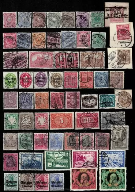 Germany Reich year 1880/1922 stamps ☀ Used lot