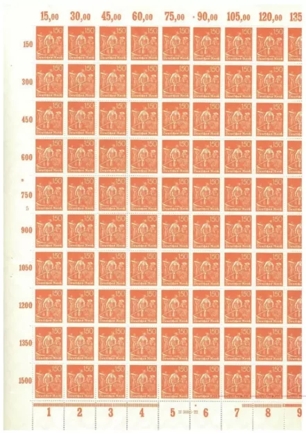 Germany Weimar Republic year 1921 150 Pf / S/S MNH