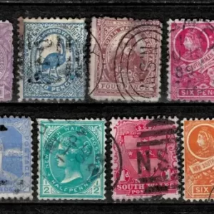 New South Wales year 1862 -1910 stamps