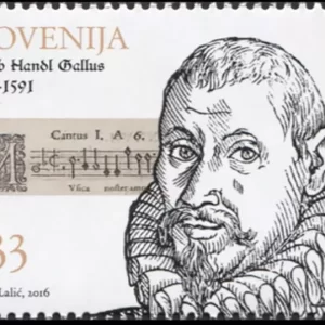 Slovenia year 2016 stamp - Jacob Handl Music Composer MNH**