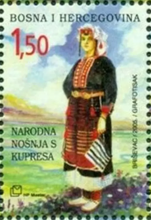 Bosnia ( HP Mostar ) year 2005 stamp National costumes MNH**