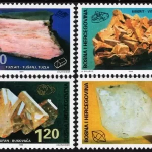 Bosnia year 1999 stamps – Minerals full set