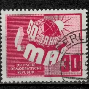 DDR 1950 stamp 1st.of May Celebrations Used