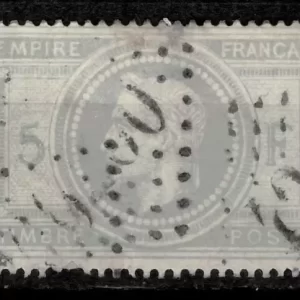 France year 1869 stamp - 5 fr Used SG 132 (CV £1200+)