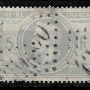 France year 1869 stamp - 5 fr Used SG 132 (CV £1200+)