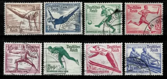 German Reich 1935/36 Summer Olympic Berlin Used postage stamps