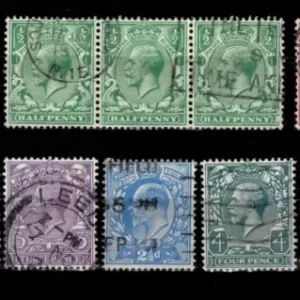 Great Britain 1912/1913 Used stamps lot