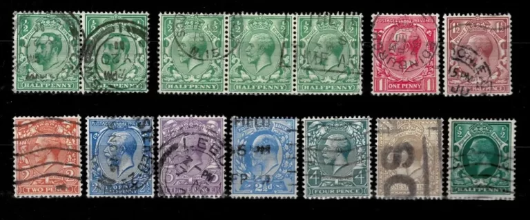 Great Britain 1912/1913 Used stamps lot