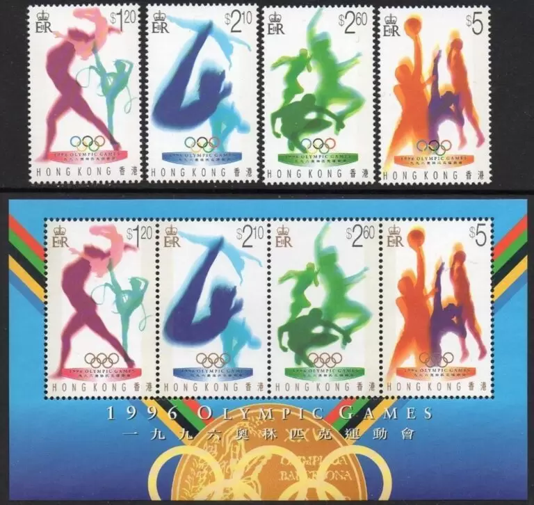 Hong Kong 1992 Summer Olympic games Barcelona MNH postage stamps