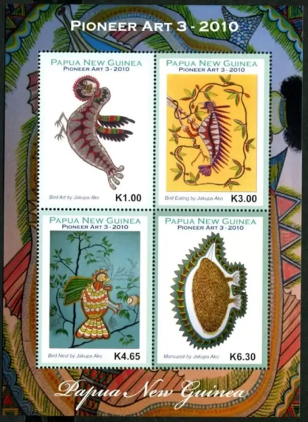 Papua New Guinea year 2010 Pioneer Arts MSS MNH**