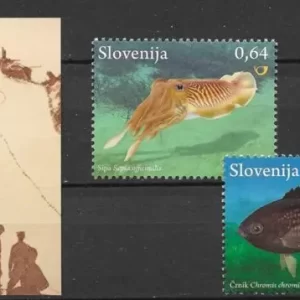 Slovenia year 2013 stamps Animals / fishes of Slovenia - complete set