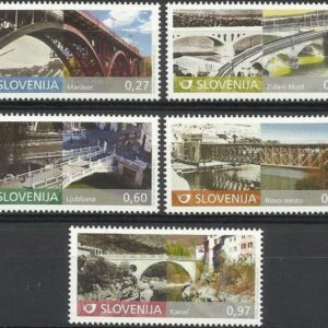 Slovenia year 2013 stamps Architecture - Bridges full set ☀ MNH**