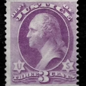 US Department of Justice year 1873 / 3c Unused postage stamp