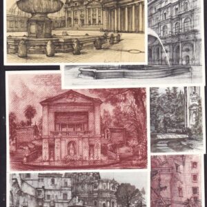 Vatican year 1977 Architecture Postcards Fountains