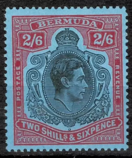 Bermuda year 1938 stamp – 2/6 Shilling