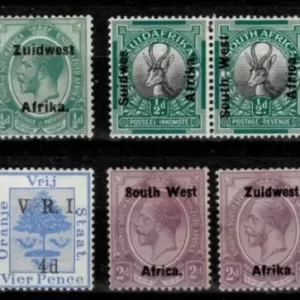 British South West Africa MH lot of Postage Stamps