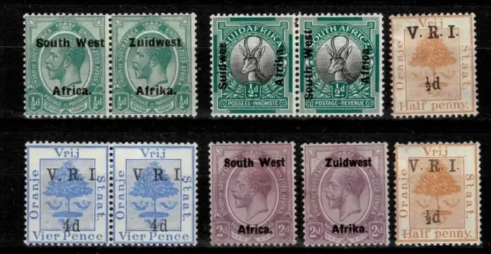 British South West Africa MH lot of Postage Stamps