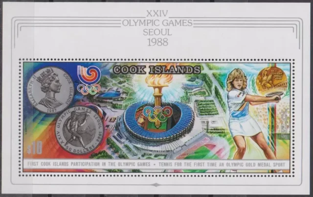 Cook Islands year 1988 stamp - Seoul Olympic games MNH**