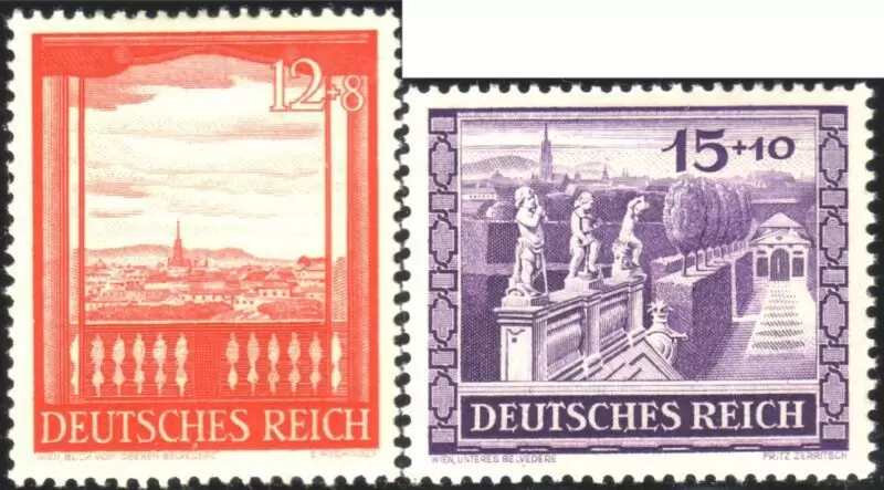 German Reich 1941 Stamps Fair in Vienna MNH