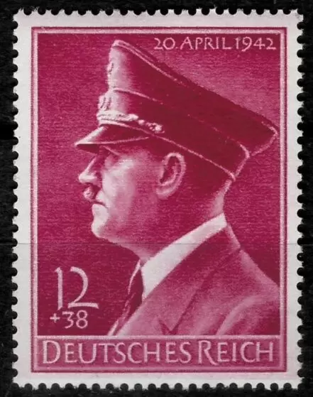 German Reich year 1942 Stamp Hitler's Birthday