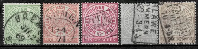 German States North German Postal Dist. 1869 Used Stamps