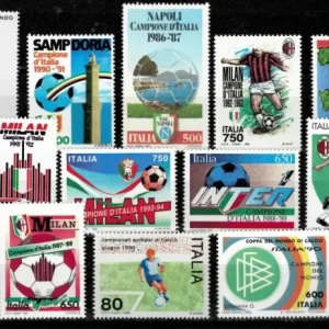 Italy year 1987/2015 Scudetto / Football Championship lot MNH stamps