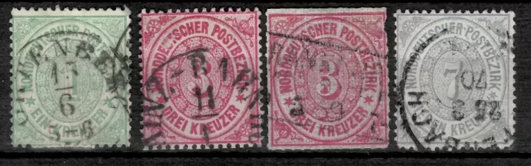 Northern German Postal District year 1868/69 – Used Stamps