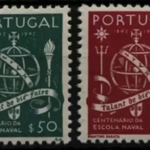 Portugal 1945 stamps Anniversary of the Maritim School MNH set