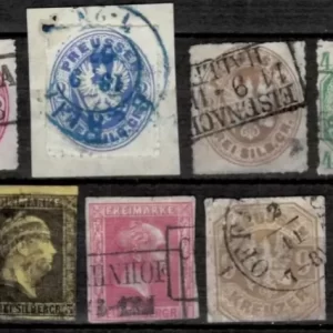 Prussia / Preussen year 1850/67 – Used lot of Stamps