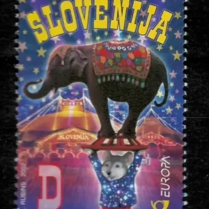 Slovenia year 2002 stamp Europa CEPT - Circus / Elephant ☀ MNH**